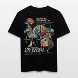 Selenian, Fitness, 1st | Essential, Relaxed Fit Unisex Bio T-Shirt - Schwarz