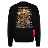 Ix Chel , Natur, 1st | Heavyweight Oversized Bio Sweater, Unisex - SOLID BLACK