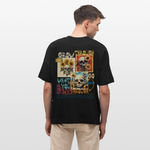 Odysseus, Totenköpfe, 1st | Blaster, Oversize Bio T-Shirt, Unisex - Schwarz