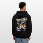 Xizir, Gesicht, 1st | Freshhood, Oversized Unisex Hoodie - Schwarz