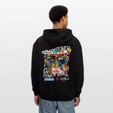 Xizir, Gesicht, 1st | Freshhood, Oversized Unisex Hoodie - Schwarz