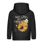 Amphionan, Palmen, 1st | Kinder Zip Hoodie - Schwarz