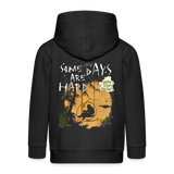 Amphionan, Palmen, 1st | Kinder Zip Hoodie - Schwarz