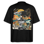 Helian, Frau, 1st | Blaster, Oversize Bio T-Shirt, Unisex - Schwarz