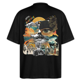 Helian, Frau, 1st | Blaster, Oversize Bio T-Shirt, Unisex - Schwarz