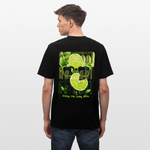 Kali, Limette, 1st | Essential, Relaxed Fit Unisex Bio T-Shirt - Schwarz