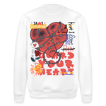 Orvandir, Herz, 1st | Roller, Unisex Bio-Sweatshirt - Weiß