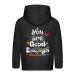Anubis, Baum, 1st | Kinder Zip Hoodie - Schwarz