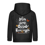 Anubis, Baum, 1st | Kinder Zip Hoodie - Schwarz