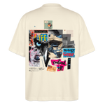 Saturnion, Raabe, 1st | Blaster, Oversize Bio T-Shirt, Unisex - Weißgrau