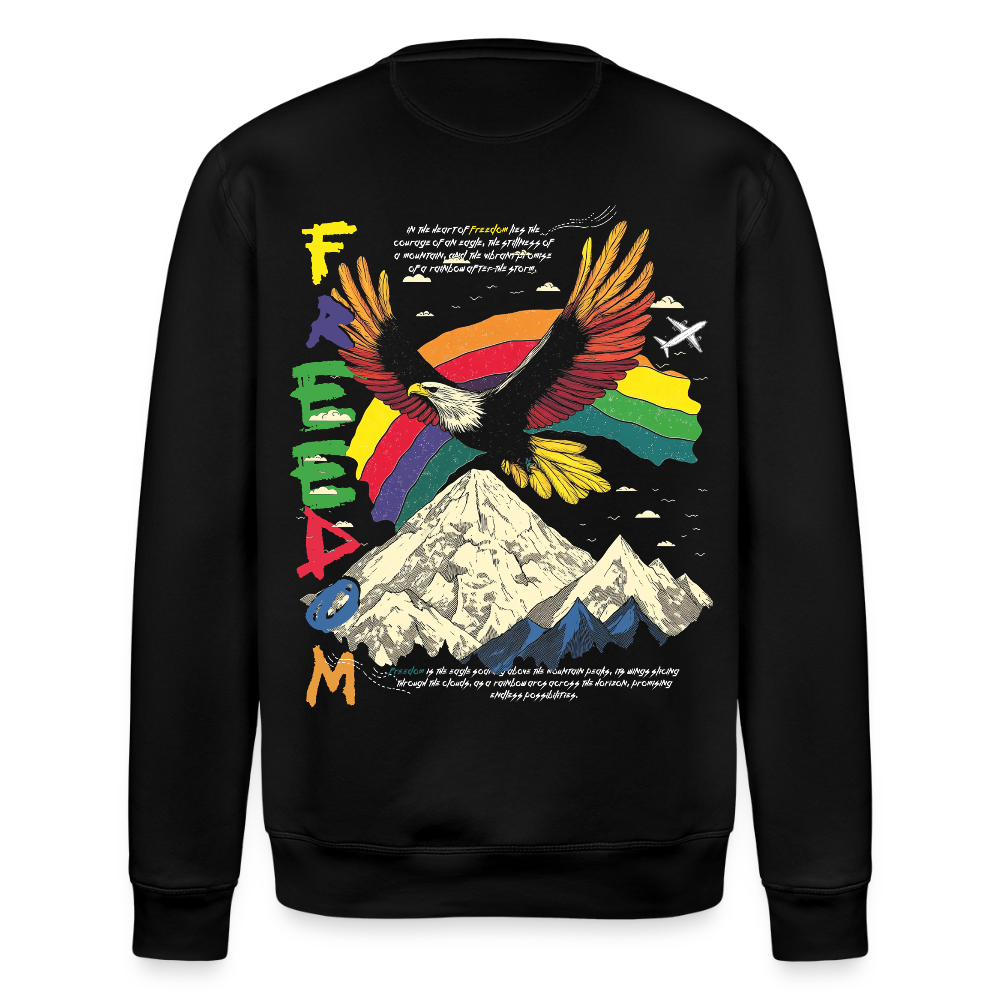 Susanoo, Adler, 1st | Roller, Unisex Bio-Sweatshirt - Schwarz