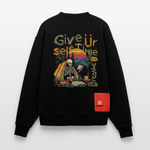 Mihriban, Skelet, 1st | Heavyweight Oversized Bio Sweater, Unisex - SOLID BLACK