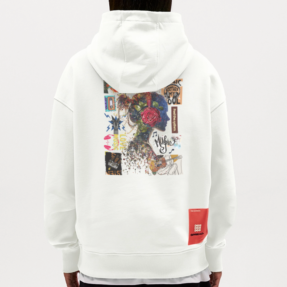 Altairon, Mädchen, 1st | Heavyweight Oversized Bio Hoodie, Unisex - OFF WHITE