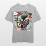 Zentharior, Schmetterling, 1st | Essential, Relaxed Fit Unisex Bio T-Shirt - Grau meliert