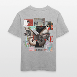 Zentharior, Schmetterling, 1st | Essential, Relaxed Fit Unisex Bio T-Shirt - Grau meliert
