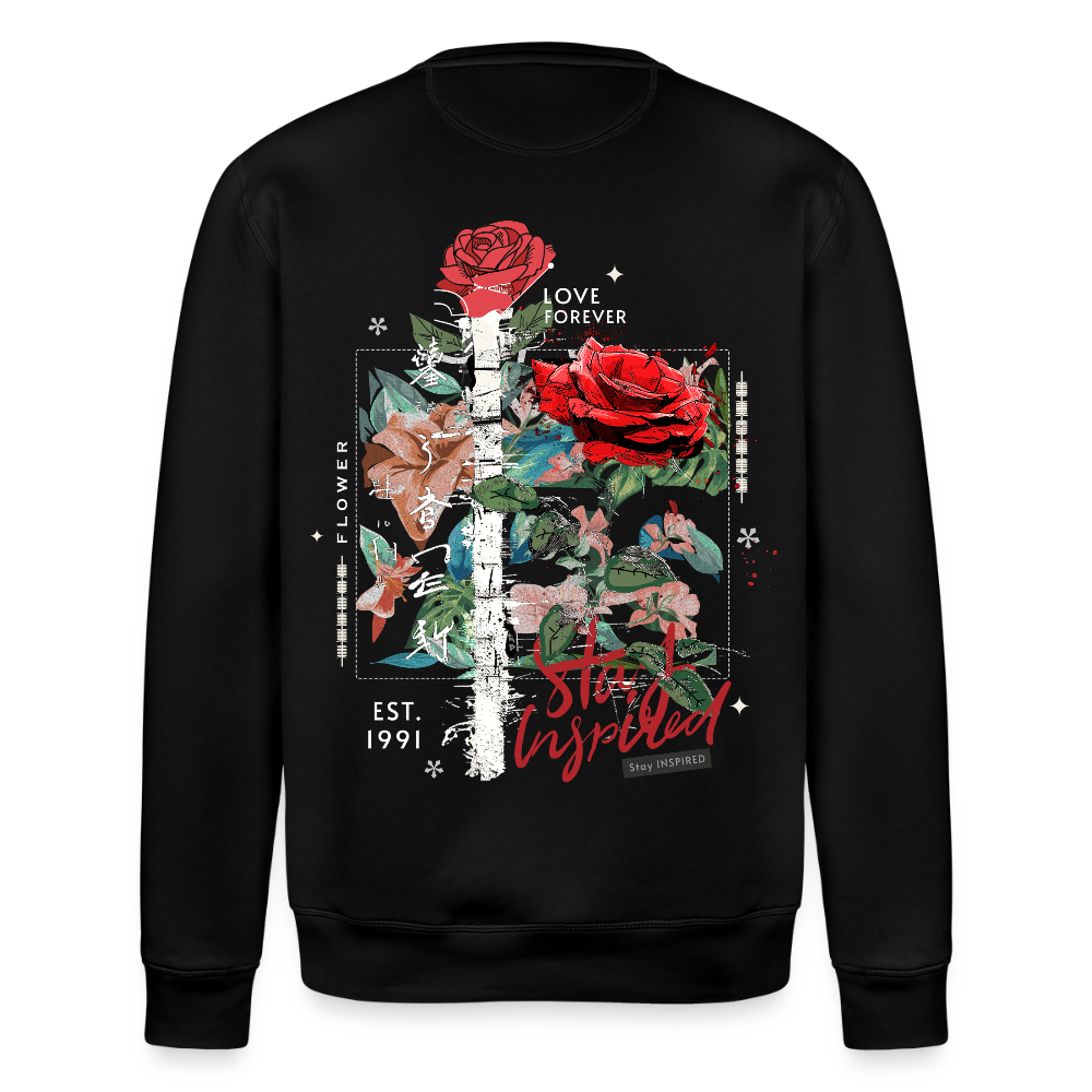 Loreley, Rose, 1st | Roller, Unisex Bio-Sweatshirt - Schwarz