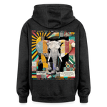 Thanatain, Elefant, 1st | Freshhood, Oversized Unisex Hoodie - Anthrazit