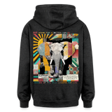 Thanatain, Elefant, 1st | Freshhood, Oversized Unisex Hoodie - Anthrazit