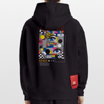 Shennong, Augen, 1st | Heavyweight Oversized Bio Hoodie, Unisex - SOLID BLACK