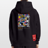 Shennong, Augen, 1st | Heavyweight Oversized Bio Hoodie, Unisex - SOLID BLACK