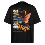 Derdiyok, Schmetterling, 1st | Blaster, Oversize Bio T-Shirt, Unisex - Schwarz