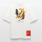 Quasaris, Banane, 1st | Heve, Heavyweight Oversized Bio T-Shirt, Unisex - OFF WHITE