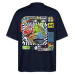 Apollon, Gehirn, 1st | Blaster, Oversize Bio T-Shirt, Unisex - Navy