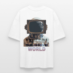 Denebris, Astronaut, 1st | Blaster, Oversize Bio T-Shirt, Unisex - Weiß