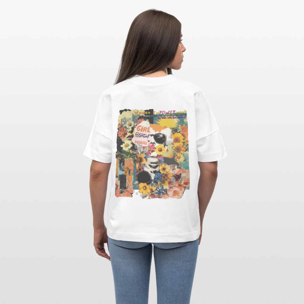 Vaelthar, Blumen, 1st | Blaster, Oversize Bio T-Shirt, Unisex - Weiß
