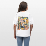 Vaelthar, Blumen, 1st | Blaster, Oversize Bio T-Shirt, Unisex - Weiß