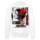 Dracorius, Liebe, 1st | Roller, Unisex Bio-Sweatshirt - Weiß