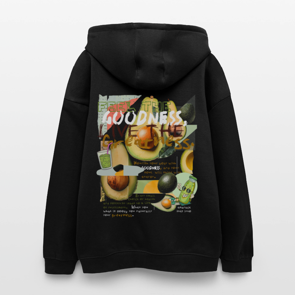 Daeva, Avocado, 1st | Freshhood, Oversized Unisex Hoodie - Schwarz