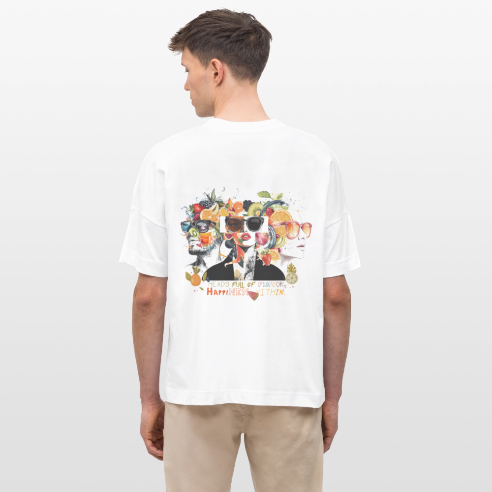 Sylvaris, Gesichter, 1st | Blaster, Oversize Bio T-Shirt, Unisex - Weiß