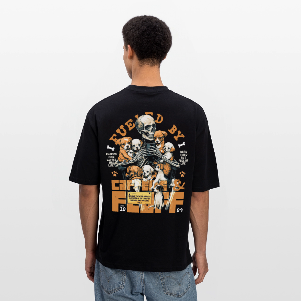 Nyxian, Skelet & Welpen, 1st | Breezy, Oversized Unisex T-Shirt - Schwarz