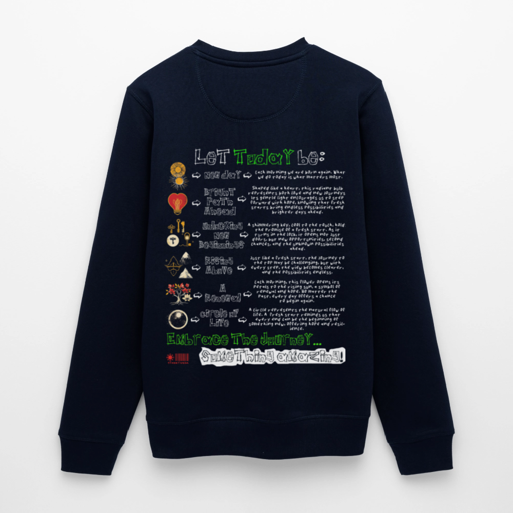 Astraeian, Symbole, 1st | Roller, Unisex Bio-Sweatshirt - Navy