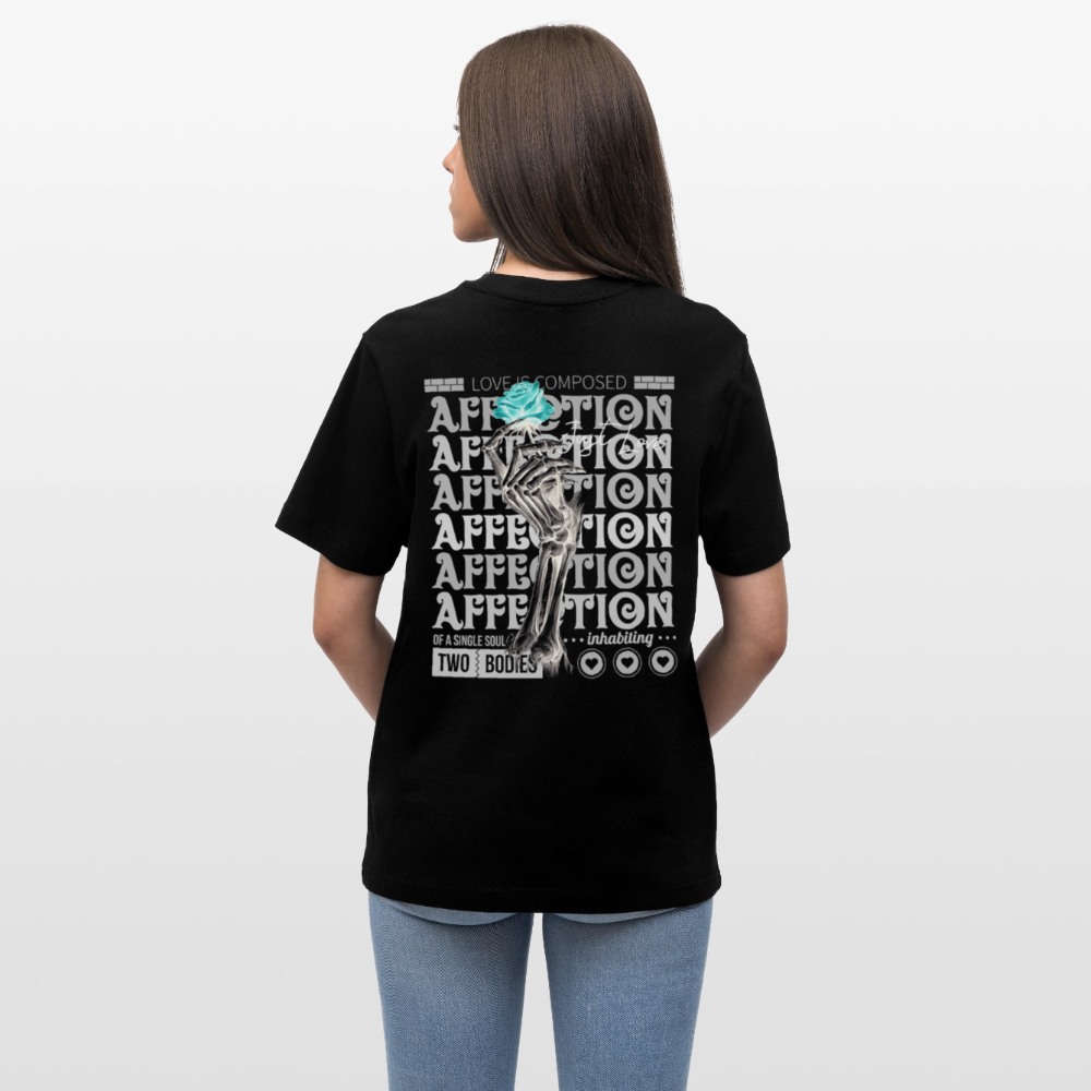 Hestian, Rose, 1st | Essential, Relaxed Fit Unisex Bio T-Shirt - Schwarz