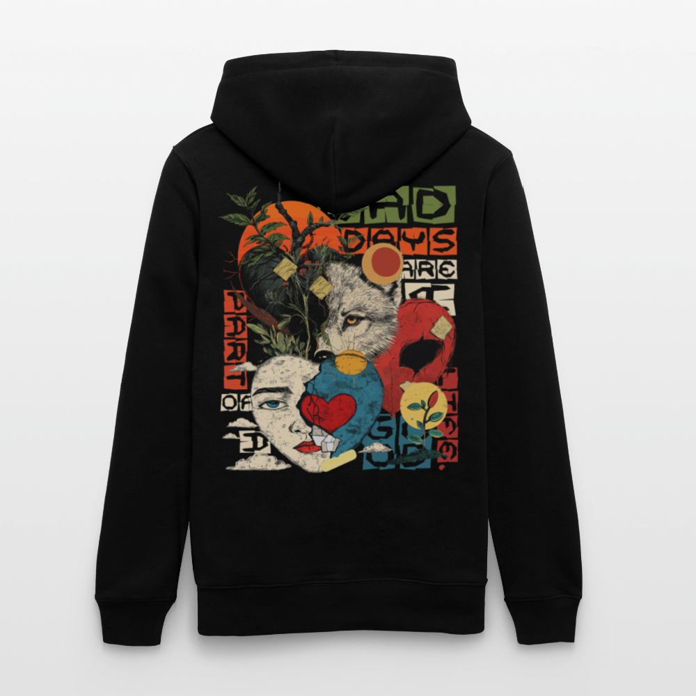 Eosan, Wolf, 1st | Cruiser, Unisex Bio-Hoodie - Schwarz
