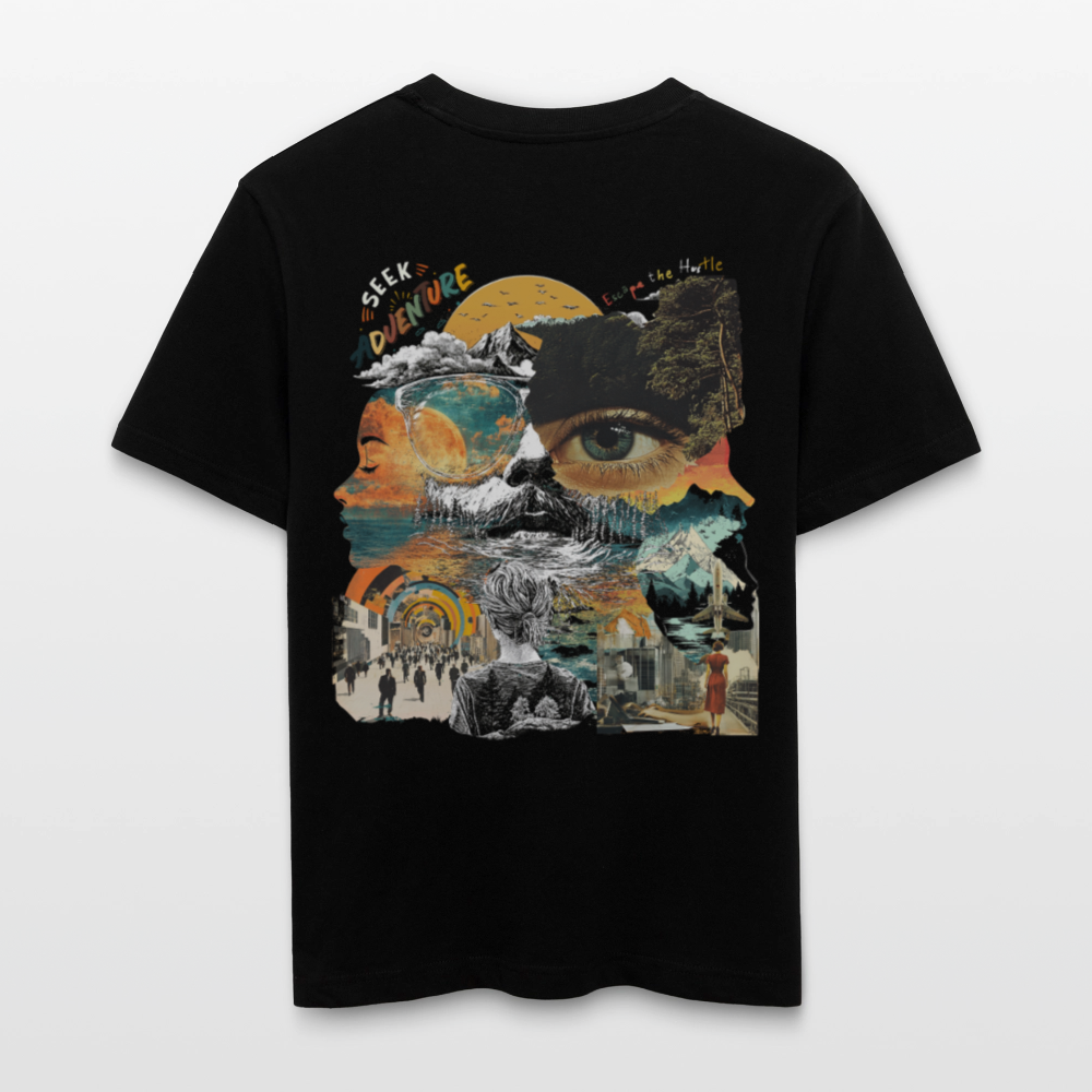 Helian, Frau, 1st | Essential, Relaxed Fit Unisex Bio T-Shirt - Schwarz