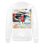 Marsyros, Augen, 1st | Roller, Unisex Bio-Sweatshirt - Weiß