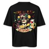 Ruh, Trauben, 1st | Breezy, Oversized Unisex T-Shirt - Schwarz