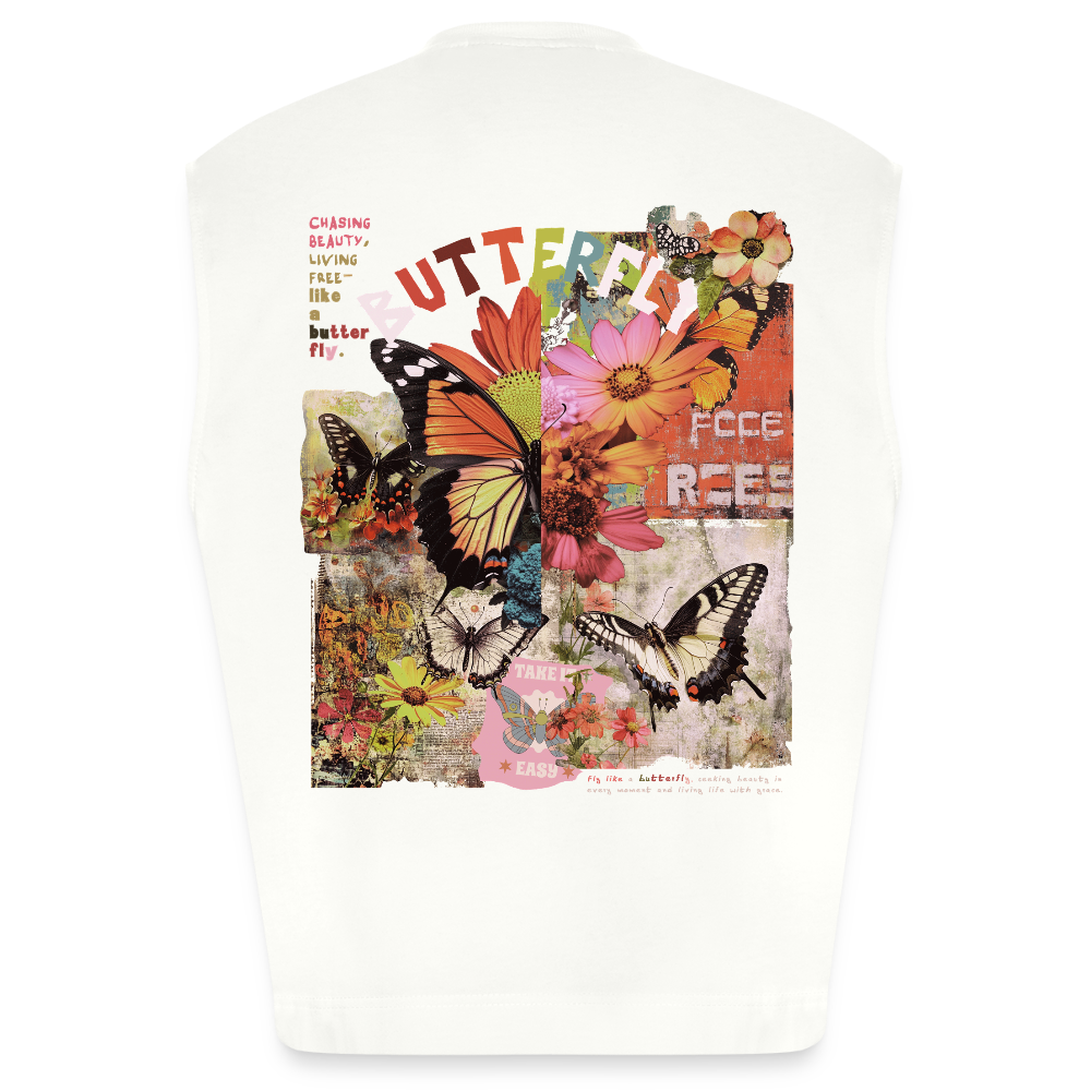 Azaroth, Schmetterling, 1st | Heavyweight Oversized Bio Tank Top, Unisex - OFF WHITE