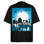 Themisan, Friedhof, 1st | Blaster, Oversize Bio T-Shirt, Unisex - Schwarz