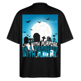 Themisan, Friedhof, 1st | Blaster, Oversize Bio T-Shirt, Unisex - Schwarz