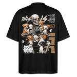 Tezcatlipoca , Hunde & Skelet, 1st | Blaster, Oversize Bio T-Shirt, Unisex - Schwarz