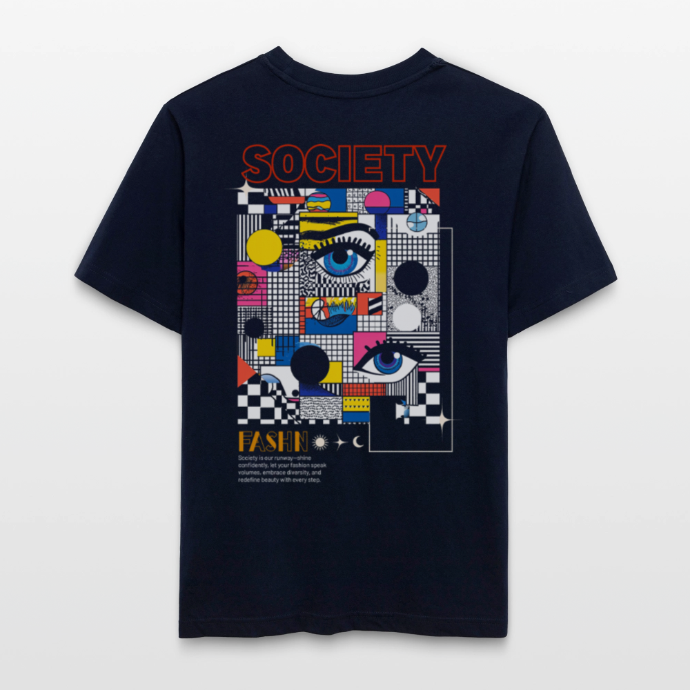 Shennong, Augen, 1st | Essential, Relaxed Fit Unisex Bio T-Shirt - Navy