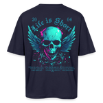 Bishamonten, Totenkopf, 1st | Breezy, Oversized Unisex T-Shirt - Navy