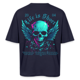 Bishamonten, Totenkopf, 1st | Breezy, Oversized Unisex T-Shirt - Navy