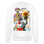 Verdantis, Blaue Augen, 1st | Roller, Unisex Bio-Sweatshirt - Weiß