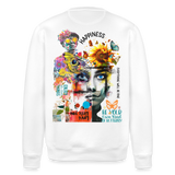 Verdantis, Blaue Augen, 1st | Roller, Unisex Bio-Sweatshirt - Weiß