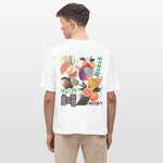 Xerathis, Obst, 1st | Blaster, Oversize Bio T-Shirt, Unisex - Weiß